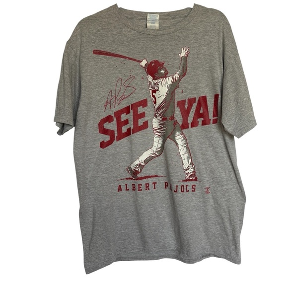 St. Louis Cardinals Albert Pujols #5 See Ya T-Shirt Large - Picture 1 of 5